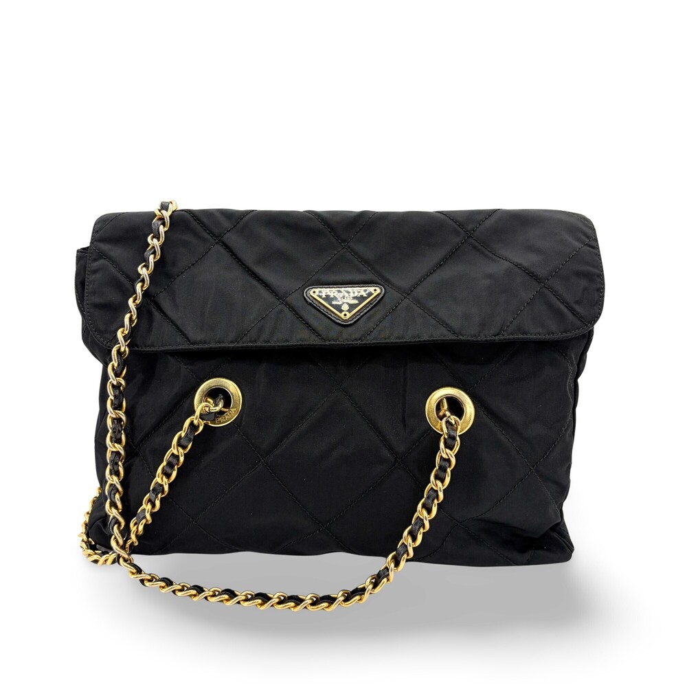 Prada Convertible Quilted Tessuto Medium